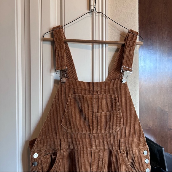 BiBi Women's Brown or Rust Corduroy Overalls XL - Picture 2 of 9